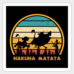 Hakuna Matata Lion Vintage Magnet